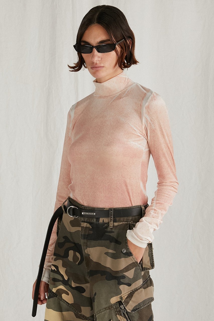 【プランク プロジェクト/PRANK PROJECT】のベロアプリントトップス/Velor Printed Top 人気、トレンドファッション・服の通販 founy(ファニー) 　ファッション　Fashion　レディースファッション　Fashion for Women　トップス・カットソー　Cut & Sew Tops　シャツ・ブラウス・オフィスカジュアル　Elegant Blouses & Button-Ups　ロングTシャツ・Tシャツ　Longline T-Shirts & Tees　カットソー・ベーシックTシャツ　Cut-and-Sewn Tops / Stretch Tees & Basics　ベロアトップス　Velour Tops / Velvet-Look Items　インナー　Innerwear　シアー　Sheer, See-Through　ストレッチ　Stretch, Stretchy Fabric　スリーブ　Sleeve, Long Sleeve / Short Sleeve　ブライト　Bright, Shiny　プリント　Print, Printed Pattern　ベロア　Velour, Soft Velvet　ロング　Long, Long-Length　other-8|ID: prp329100004607463 ipo3291000000032894760