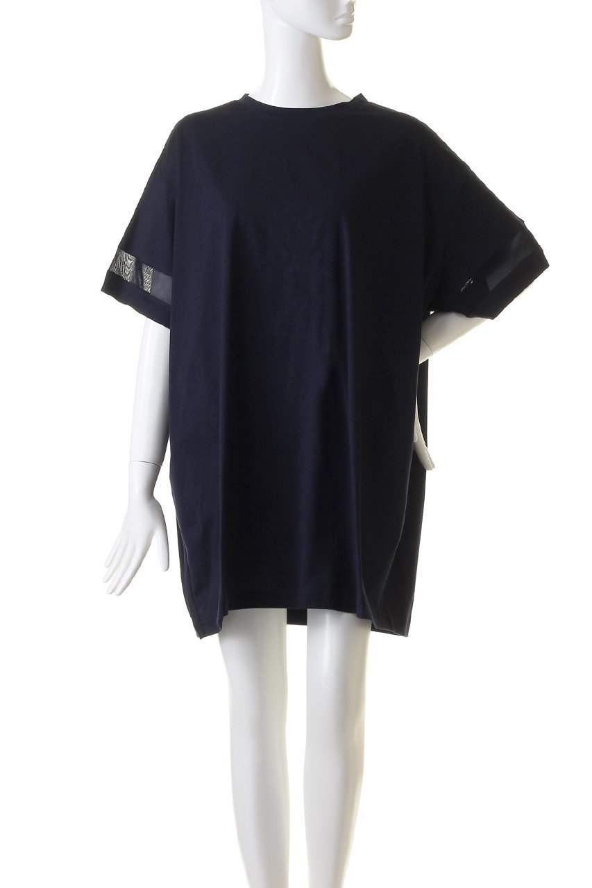 【ミズイロ インド/mizuiro ind】のmesh slv tunic OP ワンピース 人気、トレンドファッション・服の通販 founy(ファニー) 　ファッション　Fashion　レディースファッション　Fashion for Women　ワンピース　Dresses　チュニック　Tunic Tops & Dresses　カットソー　Cut and Sewn Top　ショルダー　Shoulder, Shoulder Strap　チュニック　Tunic, Long Top　ドロップ　Drop Shoulder, Dropped Style　メッシュ　Mesh, Net Fabric　ワイド　Wide, Wide Fit　切替　Switching, Contrast Panel　other-2|ID: prp329100004607478 ipo3291000000032895044