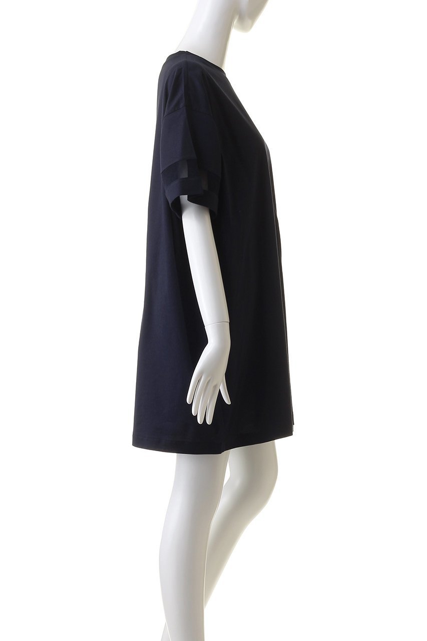 【ミズイロ インド/mizuiro ind】のmesh slv tunic OP ワンピース 人気、トレンドファッション・服の通販 founy(ファニー) 　ファッション　Fashion　レディースファッション　Fashion for Women　ワンピース　Dresses　チュニック　Tunic Tops & Dresses　カットソー　Cut and Sewn Top　ショルダー　Shoulder, Shoulder Strap　チュニック　Tunic, Long Top　ドロップ　Drop Shoulder, Dropped Style　メッシュ　Mesh, Net Fabric　ワイド　Wide, Wide Fit　切替　Switching, Contrast Panel　other-3|ID: prp329100004607478 ipo3291000000032895047