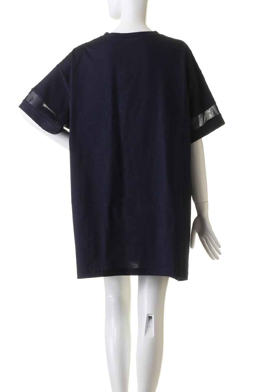 【ミズイロ インド/mizuiro ind】のmesh slv tunic OP ワンピース 人気、トレンドファッション・服の通販 founy(ファニー) 　ファッション　Fashion　レディースファッション　Fashion for Women　ワンピース　Dresses　チュニック　Tunic Tops & Dresses　カットソー　Cut and Sewn Top　ショルダー　Shoulder, Shoulder Strap　チュニック　Tunic, Long Top　ドロップ　Drop Shoulder, Dropped Style　メッシュ　Mesh, Net Fabric　ワイド　Wide, Wide Fit　切替　Switching, Contrast Panel　other-4|ID: prp329100004607478 ipo3291000000032895049