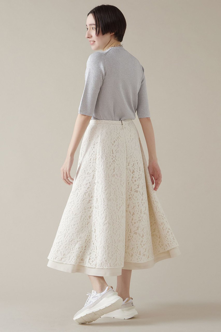 【マルティニーク/martinique】のレースサーキュラースカート 人気、トレンドファッション・服の通販 founy(ファニー) ファッション Fashion レディースファッション Fashion for Women スカート Skirts メッシュ Mesh, Net Fabric レース Lace, Lace Fabric 無地 Plain, Solid Color other-5|ID: prp329100004607479 ipo3291000000035682426