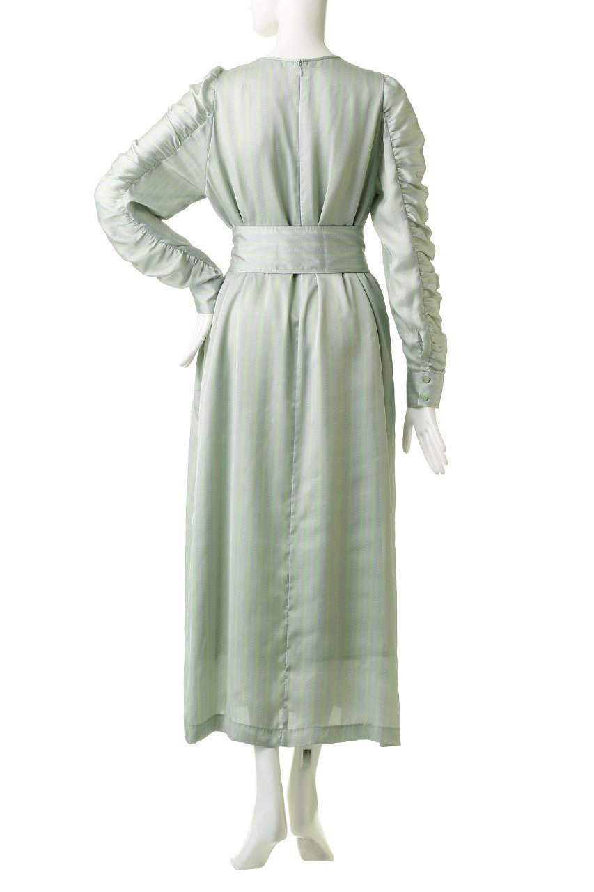 【マルティニーク/martinique】の【l heritage martinique】ストライプレースプリントドレス 人気、トレンドファッション・服の通販 founy(ファニー) ファッション Fashion レディースファッション Fashion for Women ワンピース Dresses フォーマル・パーティードレス・結婚式用ドレス Elegant & Casual Dresses チュニック Tunic Tops & Dresses ギャザー Gathered, Ruffled スタイリッシュ Stylish, Fashionable ストライプ Stripe, Striped Pattern スリーブ Sleeve, Long Sleeve / Short Sleeve チュニック Tunic, Long Top ドレス Dress, One-Piece リボン Ribbon, Bow ロング Long, Long-Length エレガント 上品 Elegant other-4|ID: prp329100004607483 ipo3291000000035976374