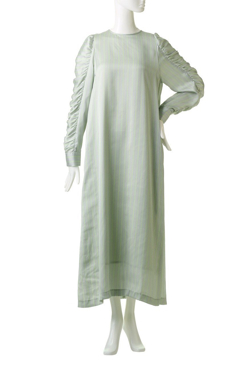 【マルティニーク/martinique】の【l heritage martinique】ストライプレースプリントドレス 人気、トレンドファッション・服の通販 founy(ファニー) ファッション Fashion レディースファッション Fashion for Women ワンピース Dresses フォーマル・パーティードレス・結婚式用ドレス Elegant & Casual Dresses チュニック Tunic Tops & Dresses ギャザー Gathered, Ruffled スタイリッシュ Stylish, Fashionable ストライプ Stripe, Striped Pattern スリーブ Sleeve, Long Sleeve / Short Sleeve チュニック Tunic, Long Top ドレス Dress, One-Piece リボン Ribbon, Bow ロング Long, Long-Length エレガント 上品 Elegant other-7|ID: prp329100004607483 ipo3291000000035976377