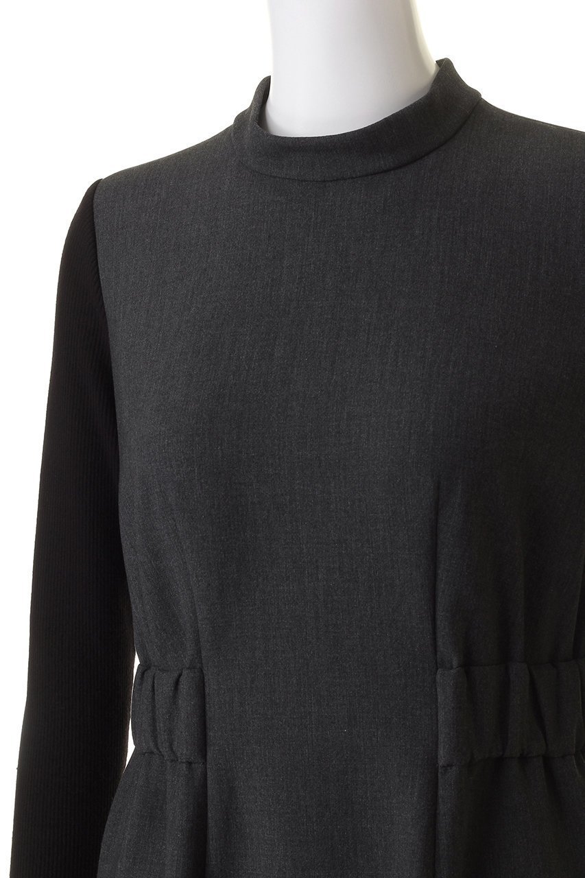 【ランバン オン ブルー/LANVIN en Bleu】のTRダブルクロスニットスリーブワンピース 人気、トレンドファッション・服の通販 founy(ファニー) 　ファッション　Fashion　レディースファッション　Fashion for Women　ワンピース　Dresses　チュニック　Tunic Tops & Dresses　クラシカル　Classical, Vintage-Inspired　スリーブ　Sleeve, Long Sleeve / Short Sleeve　ダブル　Double, Double-Breasted　チュニック　Tunic, Long Top　フィット　Fit, Slim Fit　ロング　Long, Long-Length　other-5|ID: prp329100004607489 ipo3291000000032895301