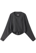【プロタゴニスタ/PROTAGONISTA】のシェルフ ブラ タンクトップ&ボレロ チャコール|ID: prp329100004607496 ipo3291000000032895419