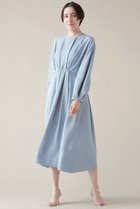 【マルティニーク/martinique】のタックギャザーワンピース サックス|ID: prp329100004607499 ipo3291000000032895456