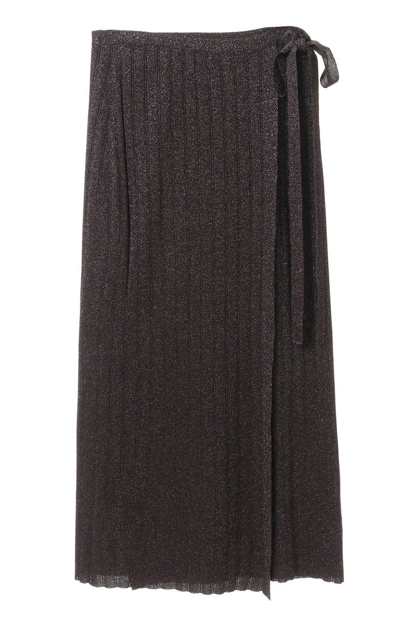 【マルティニーク/martinique】の【l heritage martinique】ラメランダムリブラップスカート(セットアップ可) インテリア・キッズ・メンズ・レディースファッション・服の通販 founy(ファニー) 　ファッション　Fashion　レディースファッション　Fashion for Women　セットアップ　Matching Sets　スカート・ミニ/ミディ/マキシ　Skirts / Mini, Midi & Maxi Skirts　スカート　Skirts　ロングスカート　Long Skirts / Maxi & Midi Skirts　イタリア　Italy　カーディガン　Cardigan, Knitwear　スタンダード　Standard, Basic　ストレート　Straight, Straight Cut　セットアップ　Set-Up, Coordinated Outfit　ボトム　Bottoms, Lower Wear　ラップ　Wrap, Wrap Design　ロング　Long, Long-Length　ヴィンテージ　Vintage Style　エレガント 上品　Elegant　ダークブラウン|ID: prp329100004607503 ipo3291000000035730980