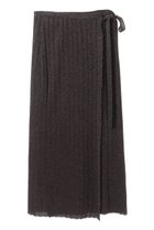 【マルティニーク/martinique】の【l heritage martinique】ラメランダムリブラップスカート(セットアップ可) ダークブラウン|ID: prp329100004607503 ipo3291000000036078939