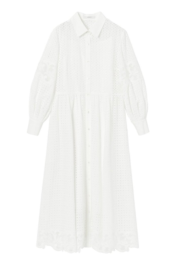 【アナイ/ANAYI】のエンブロイダリーシャツ ワンピース インテリア・キッズ・メンズ・レディースファッション・服の通販 founy(ファニー) https://founy.com/ ファッション Fashion レディースファッション Fashion for Women ワンピース Dresses シャツワンピース / 1枚で着映えコーデ Shirt Dresses チュニック Tunic Tops & Dresses ケミカル Chemical, Chemical Wash スクエア Square, Square Shape ダウン Down, Puffer チュニック Tunic, Long Top フラワー Flower, Floral レース Lace, Lace Fabric ロング Long, Long-Length |ID: prp329100004607521 ipo3291000000032895798