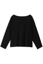 【スリー ドッツ/three dots】のシルキーコットンニットボートネック 人気、トレンドファッション・服の通販 founy(ファニー) ファッション Fashion レディースファッション Fashion for Women トップス・カットソー Cut & Sew Tops ニット Knit Tops & Sweaters シャツ・ブラウス・オフィスカジュアル Elegant Blouses & Button-Ups ロングTシャツ・Tシャツ Longline T-Shirts & Tees カットソー・ベーシックTシャツ Cut-and-Sewn Tops / Stretch Tees & Basics シンプル Simple, Minimal ストレッチ Stretch, Stretchy Fabric スリーブ Sleeve, Long Sleeve / Short Sleeve リュクス Luxury, Elegant, High-End, Chic ロング Long, Long-Length thumbnail ブラック|ID: prp329100004607526 ipo3291000000032895869