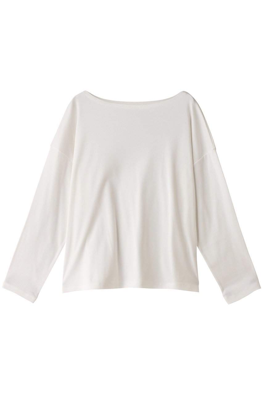 【スリー ドッツ/three dots】のシルキーコットンニットボートネック 人気、トレンドファッション・服の通販 founy(ファニー) 　ファッション　Fashion　レディースファッション　Fashion for Women　トップス・カットソー　Cut & Sew Tops　ニット　Knit Tops & Sweaters　シャツ・ブラウス・オフィスカジュアル　Elegant Blouses & Button-Ups　ロングTシャツ・Tシャツ　Longline T-Shirts & Tees　カットソー・ベーシックTシャツ　Cut-and-Sewn Tops / Stretch Tees & Basics　シンプル　Simple, Minimal　ストレッチ　Stretch, Stretchy Fabric　スリーブ　Sleeve, Long Sleeve / Short Sleeve　リュクス　Luxury, Elegant, High-End, Chic　ロング　Long, Long-Length　 other-1|ID: prp329100004607526 ipo3291000000036140328