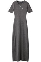 【プランク プロジェクト/PRANK PROJECT】のスラントヘンリーネックカットマキシワンピ / Slant Henley Neck Cut Maxi Dress GRY(グレー)|ID: prp329100004607527 ipo3291000000034421941