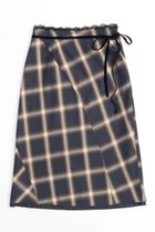 【メゾンスペシャル/MAISON SPECIAL】のCheckered Bias Seam Midi Skirt/チェックバイアスシームミモレスカート NVY(ネイビー)|ID: prp329100004607529 ipo3291000000035057121