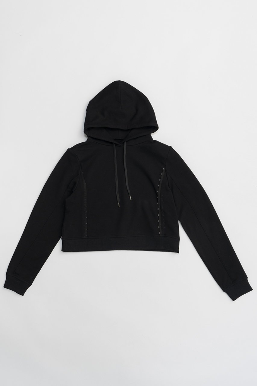 【プランク プロジェクト/PRANK PROJECT】の2WAYフーディー / 2WAY Hoodie インテリア・キッズ・メンズ・レディースファッション・服の通販 founy(ファニー) 　ファッション　Fashion　レディースファッション　Fashion for Women　トップス・カットソー　Cut & Sew Tops　シャツ・ブラウス・オフィスカジュアル　Elegant Blouses & Button-Ups　レディースパーカー・カジュアルフーディー　Casual Hoodies & Sweatshirts　ロングTシャツ・Tシャツ　Longline T-Shirts & Tees　スウェット・クルーネックトップス　Sweatshirts & Crewnecks / Relaxed Fit Sweat Tops　カットソー・ベーシックTシャツ　Cut-and-Sewn Tops / Stretch Tees & Basics　シェイプ　Shape, Slim Fit　セットアップ　Set-Up, Coordinated Outfit　BLK(ブラック)|ID: prp329100004607542 ipo3291000000032896198