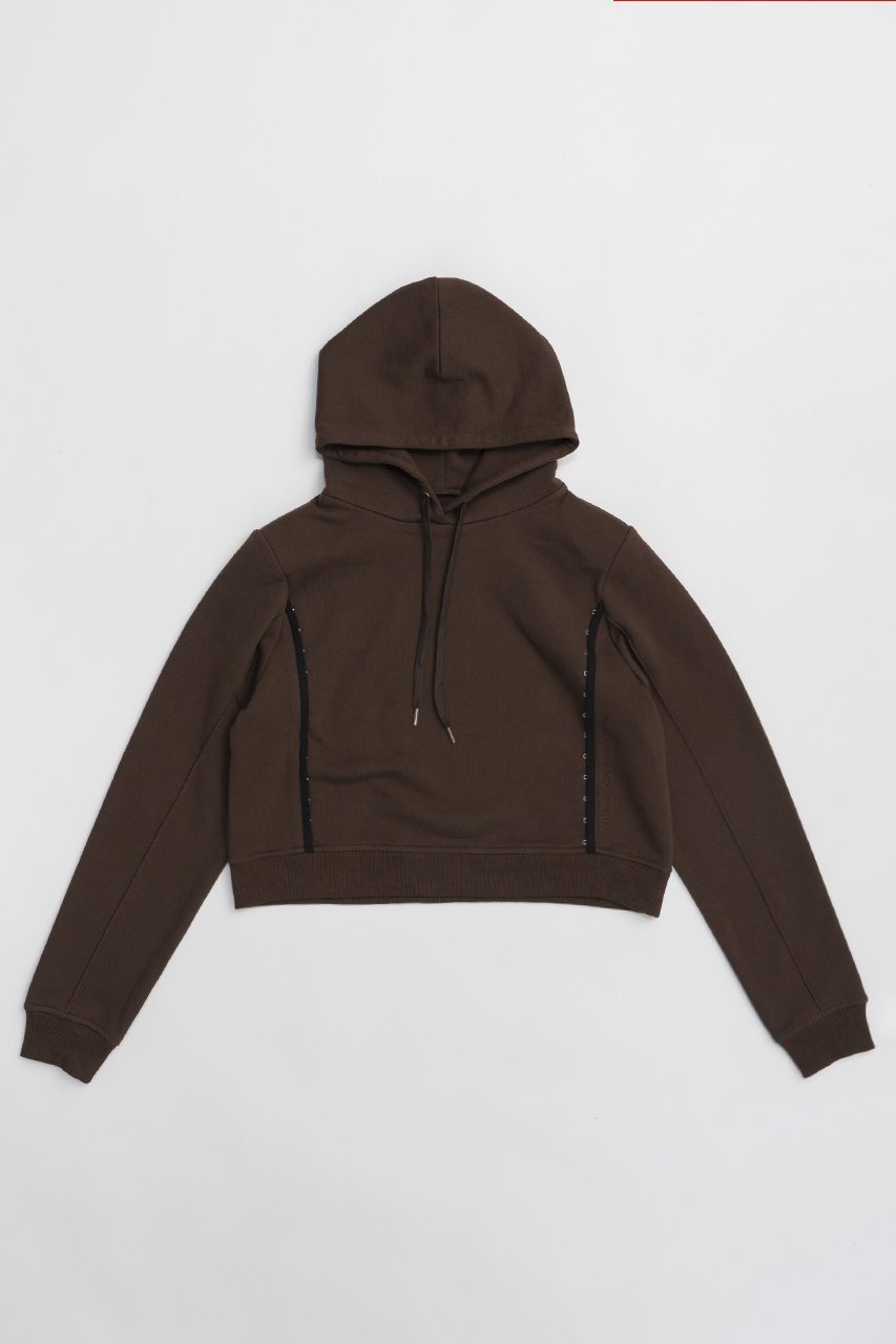 【プランク プロジェクト/PRANK PROJECT】の2WAYフーディー / 2WAY Hoodie インテリア・キッズ・メンズ・レディースファッション・服の通販 founy(ファニー) 　ファッション　Fashion　レディースファッション　Fashion for Women　トップス・カットソー　Cut & Sew Tops　シャツ・ブラウス・オフィスカジュアル　Elegant Blouses & Button-Ups　レディースパーカー・カジュアルフーディー　Casual Hoodies & Sweatshirts　ロングTシャツ・Tシャツ　Longline T-Shirts & Tees　スウェット・クルーネックトップス　Sweatshirts & Crewnecks / Relaxed Fit Sweat Tops　カットソー・ベーシックTシャツ　Cut-and-Sewn Tops / Stretch Tees & Basics　シェイプ　Shape, Slim Fit　セットアップ　Set-Up, Coordinated Outfit　BRN(ブラウン)|ID: prp329100004607542 ipo3291000000032896201