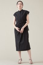 【マルティニーク/martinique】のフロントギャザーワンピース ブラック|ID: prp329100004607566 ipo3291000000032896673
