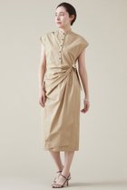 【マルティニーク/martinique】のフロントギャザーワンピース ベージュ|ID: prp329100004607566 ipo3291000000032896678