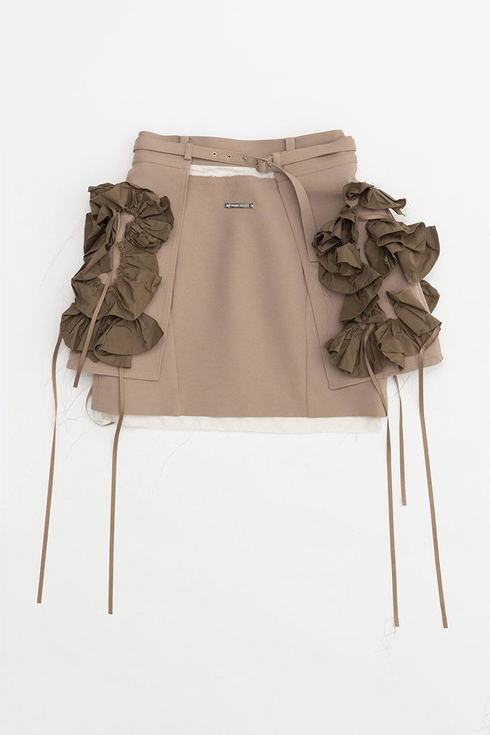 【プランク プロジェクト/PRANK PROJECT】のフリルラップミニスカート / Ruffle Wrap Mini Skirt インテリア・キッズ・メンズ・レディースファッション・服の通販 founy(ファニー) https://founy.com/ ファッション Fashion レディースファッション Fashion for Women スカート Skirts ミニスカート Mini Skirts グラフィック Graphic, Graphic Design シンプル Simple, Minimal タフタ Taffeta, Structured Fabric トレンド Trend, Trending Now フェミニン Feminine, Girly フリル Frill, Ruffle ミニスカート Mini Skirt, Short Skirt ラップ Wrap, Wrap Design |ID: prp329100004607579 ipo3291000000034423828