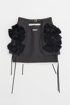【プランク プロジェクト/PRANK PROJECT】のフリルラップミニスカート / Ruffle Wrap Mini Skirt BLK(ブラック)|ID: prp329100004607579 ipo3291000000034423830