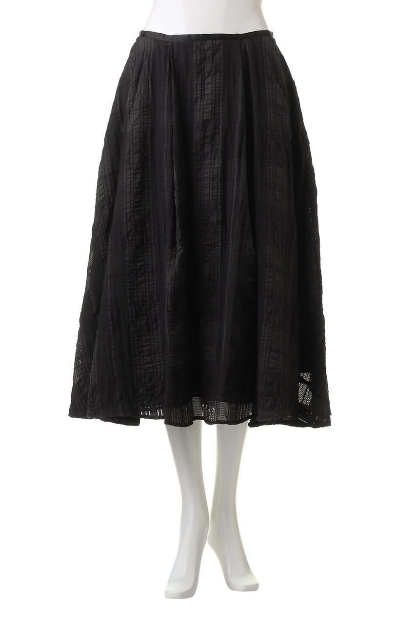 【エリオポール/heliopole】のレースギャザースカート 人気、トレンドファッション・服の通販 founy(ファニー) 　ファッション　Fashion　レディースファッション　Fashion for Women　スカート　Skirts　ロングスカート　Long Skirts / Maxi & Midi Skirts　ギャザー　Gathered, Ruffled　シアー　Sheer, See-Through　シンプル　Simple, Minimal　チェック　Check, Plaid, Tartan　フレア　Flare, Flared　レース　Lace, Lace Fabric　ロング　Long, Long-Length　夏　Summer　other-2|ID: prp329100004607588 ipo3291000000035057423