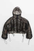 【プランク プロジェクト/PRANK PROJECT】のシャーリングギャザーフーディShirring Gather Hoodie BLK(ブラック)|ID: prp329100004607598 ipo3291000000032897450