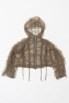 【プランク プロジェクト/PRANK PROJECT】のシャーリングギャザーフーディShirring Gather Hoodie KHK(カーキ)|ID: prp329100004607598 ipo3291000000032897453