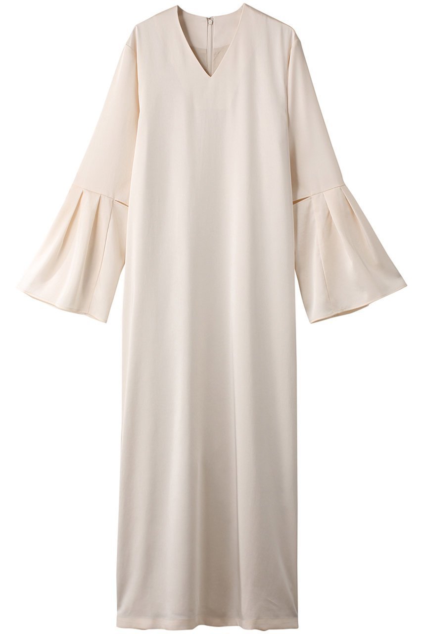 【リムアーク/RIM.ARK】の2 sleeve dress/ドレス・ワンピース インテリア・キッズ・メンズ・レディースファッション・服の通販 founy(ファニー) 　ファッション　Fashion　レディースファッション　Fashion for Women　ワンピース　Dresses　フォーマル・パーティードレス・結婚式用ドレス　Elegant & Casual Dresses　チュニック　Tunic Tops & Dresses　オケージョン　Occasion Wear　サテン　Satin, Glossy Fabric　サンダル　Sandals, Summer Shoes　シルク　Silk, 100% Silk　スニーカー　Sneakers, Trainers　チュニック　Tunic, Long Top　ドレス　Dress, One-Piece　バランス　Balance, Style Balance　ロング　Long, Long-Length　エレガント 上品　Elegant　アイボリー|ID: prp329100004607605 ipo3291000000032897737