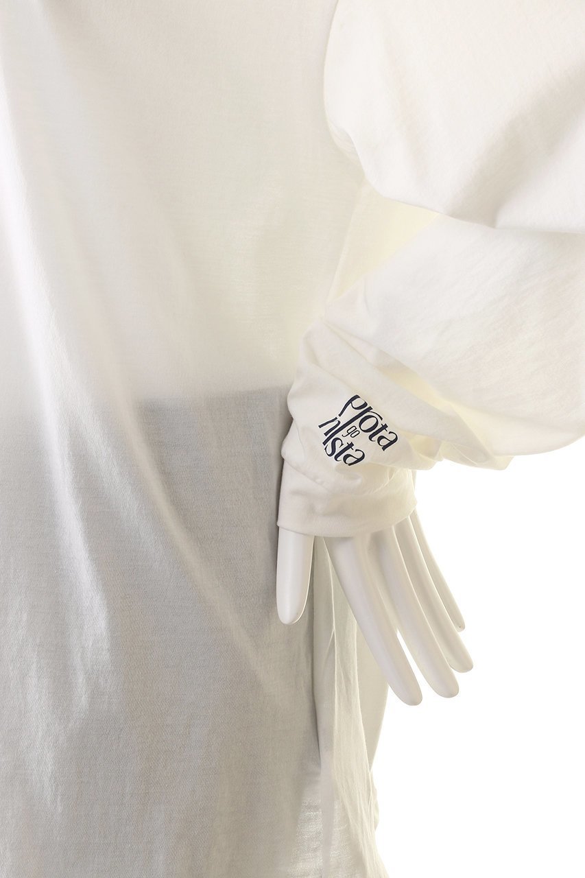 【プロタゴニスタ/PROTAGONISTA】のグラフィック ロゴプリント ロングスリーブ Tシャツ 人気、トレンドファッション・服の通販 founy(ファニー) 　ファッション　Fashion　レディースファッション　Fashion for Women　トップス・カットソー　Cut & Sew Tops　シャツ・ブラウス・オフィスカジュアル　Elegant Blouses & Button-Ups　ロングTシャツ・Tシャツ　Longline T-Shirts & Tees　カットソー・ベーシックTシャツ　Cut-and-Sewn Tops / Stretch Tees & Basics　グラフィック　Graphic, Graphic Design　スリーブ　Sleeve, Long Sleeve / Short Sleeve　ドレープ　Drape, Draping Fabric　プリント　Print, Printed Pattern　ロング　Long, Long-Length　ワイド　Wide, Wide Fit　other-5|ID: prp329100004607610 ipo3291000000032897843