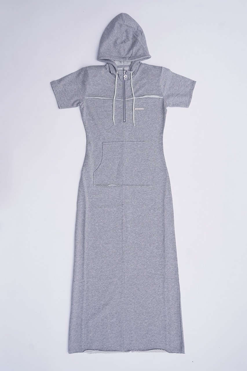 【プランク プロジェクト/PRANK PROJECT】のフーディジャージワンピース / Hoodie Jersey Onepiece インテリア・キッズ・メンズ・レディースファッション・服の通販 founy(ファニー)  ファッション Fashion レディースファッション Fashion for Women ワンピース Dresses チュニック Tunic Tops & Dresses チュニック Tunic, Long Top リラックス Relax, Relaxed Fit ロング Long, Long-Length 夏 Summer 長袖 Long Sleeve, Full Sleeve GRY(グレー)|ID: prp329100004607614 ipo3291000000034422044