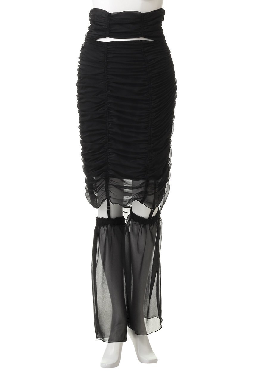【プランク プロジェクト/PRANK PROJECT】のレッグカバーミディスカート / Leg Cover Medium Skirt 人気、トレンドファッション・服の通販 founy(ファニー) 　ファッション　Fashion　レディースファッション　Fashion for Women　スカート　Skirts　ロングスカート　Long Skirts / Maxi & Midi Skirts　ギャザー　Gathered, Ruffled　セパレート　Separate, Two-Piece　タフタ　Taffeta, Structured Fabric　トレンド　Trend, Trending Now　ロング　Long, Long-Length　other-2|ID: prp329100004607615 ipo3291000000035973426