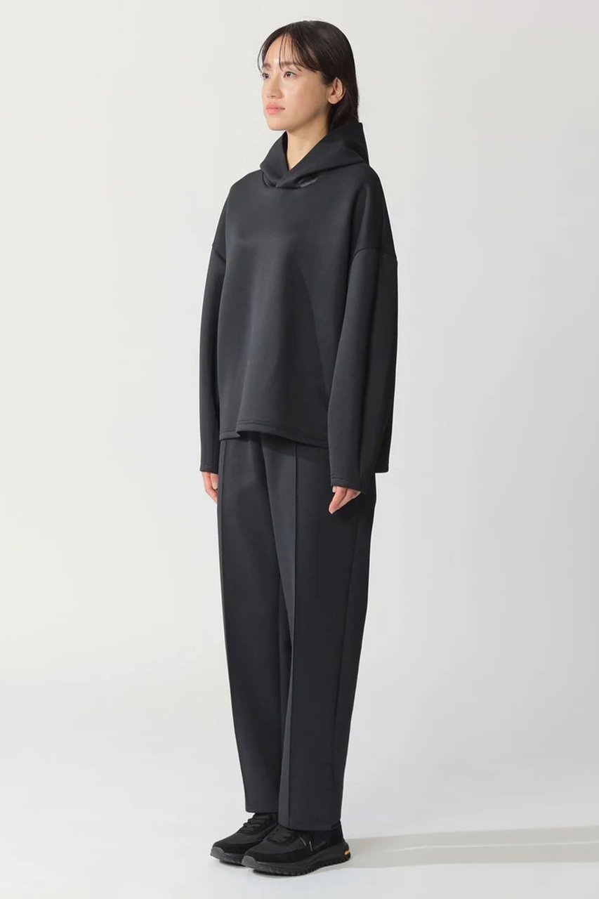 【エコアルフ/ECOALF】のACT ダブルニット フーディー 【日本限定】 インテリア・キッズ・メンズ・レディースファッション・服の通販 founy(ファニー) 　ファッション　Fashion　レディースファッション　Fashion for Women　トップス・カットソー　Cut & Sew Tops　ニット　Knit Tops & Sweaters　シャツ・ブラウス・オフィスカジュアル　Elegant Blouses & Button-Ups　レディースパーカー・カジュアルフーディー　Casual Hoodies & Sweatshirts　ロングTシャツ・Tシャツ　Longline T-Shirts & Tees　スウェット・クルーネックトップス　Sweatshirts & Crewnecks / Relaxed Fit Sweat Tops　カットソー・ベーシックTシャツ　Cut-and-Sewn Tops / Stretch Tees & Basics　おすすめ　Recommended / Our Picks　なめらか　Smooth, Silky Texture　カッティング　Cutting Detail　コレクション　Collection, Seasonal Line　スポーツ　Sports, Activewear　スリット　Slit, Slit Detail　セットアップ　Set-Up, Coordinated Outfit　ダブル　Double, Double-Breasted　パターン　Pattern, Design Print　ボトム　Bottoms, Lower Wear　モダン　Modern, Contemporary　リラックス　Relax, Relaxed Fit　エレガント 上品　Elegant　軽量　Lightweight, Ultra Light　ブラック|ID: prp329100004607619 ipo3291000000032897949