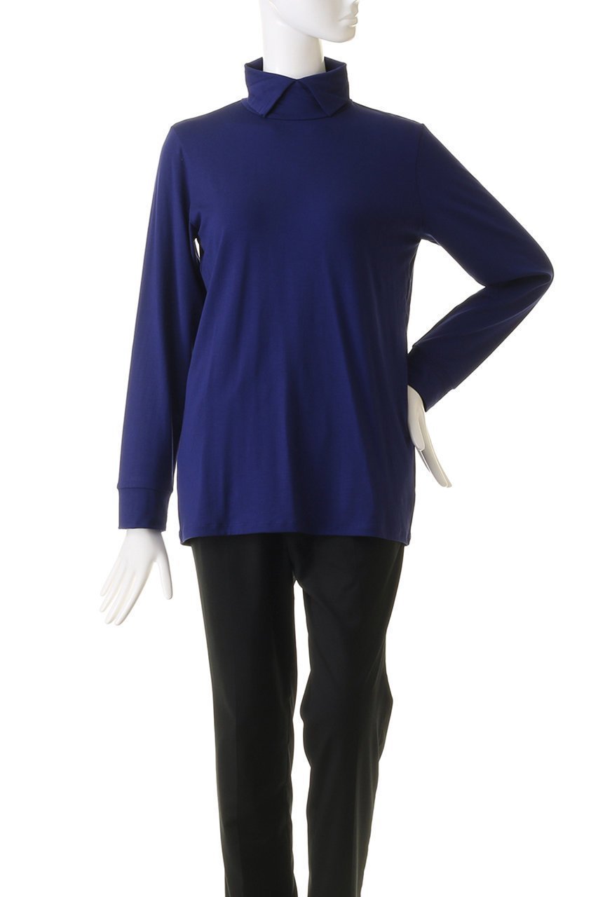【ミズイロ インド/mizuiro ind】のshirt collar high neck P/O プルオーバー 人気、トレンドファッション・服の通販 founy(ファニー) 　ファッション　Fashion　レディースファッション　Fashion for Women　トップス・カットソー　Cut & Sew Tops　シャツ・ブラウス・オフィスカジュアル　Elegant Blouses & Button-Ups　ロングTシャツ・Tシャツ　Longline T-Shirts & Tees　カジュアルプルオーバー・ニットトップス　Pullovers & Knit Tops / Casual Pullovers　カットソー・ベーシックTシャツ　Cut-and-Sewn Tops / Stretch Tees & Basics　インナー　Innerwear　シンプル　Simple, Minimal　スリーブ　Sleeve, Long Sleeve / Short Sleeve　ハイネック　High Neck, Mock Neck　ベーシック　Basic, Essential　ロング　Long, Long-Length　エレガント 上品　Elegant　A/W・秋冬　Autumn/Winter　other-2|ID: prp329100004607633 ipo3291000000032898267