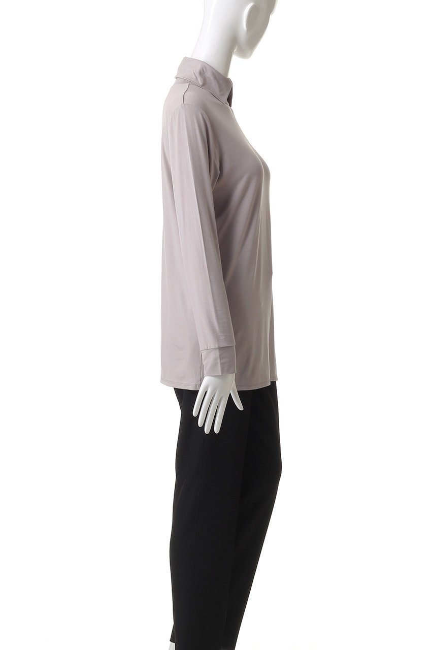 【ミズイロ インド/mizuiro ind】のshirt collar high neck P/O プルオーバー 人気、トレンドファッション・服の通販 founy(ファニー) 　ファッション　Fashion　レディースファッション　Fashion for Women　トップス・カットソー　Cut & Sew Tops　シャツ・ブラウス・オフィスカジュアル　Elegant Blouses & Button-Ups　カジュアルプルオーバー・ニットトップス　Pullovers & Knit Tops / Casual Pullovers　インナー　Innerwear　ショート　Short, Short Length　シンプル　Simple, Minimal　スリット　Slit, Slit Detail　スリーブ　Sleeve, Long Sleeve / Short Sleeve　タートルネック　Turtleneck, High Neck　フロント　Front, Front Design　新作・新入荷　New Arrivals / New In　other-3|ID: prp329100004607633 ipo3291000000033744421