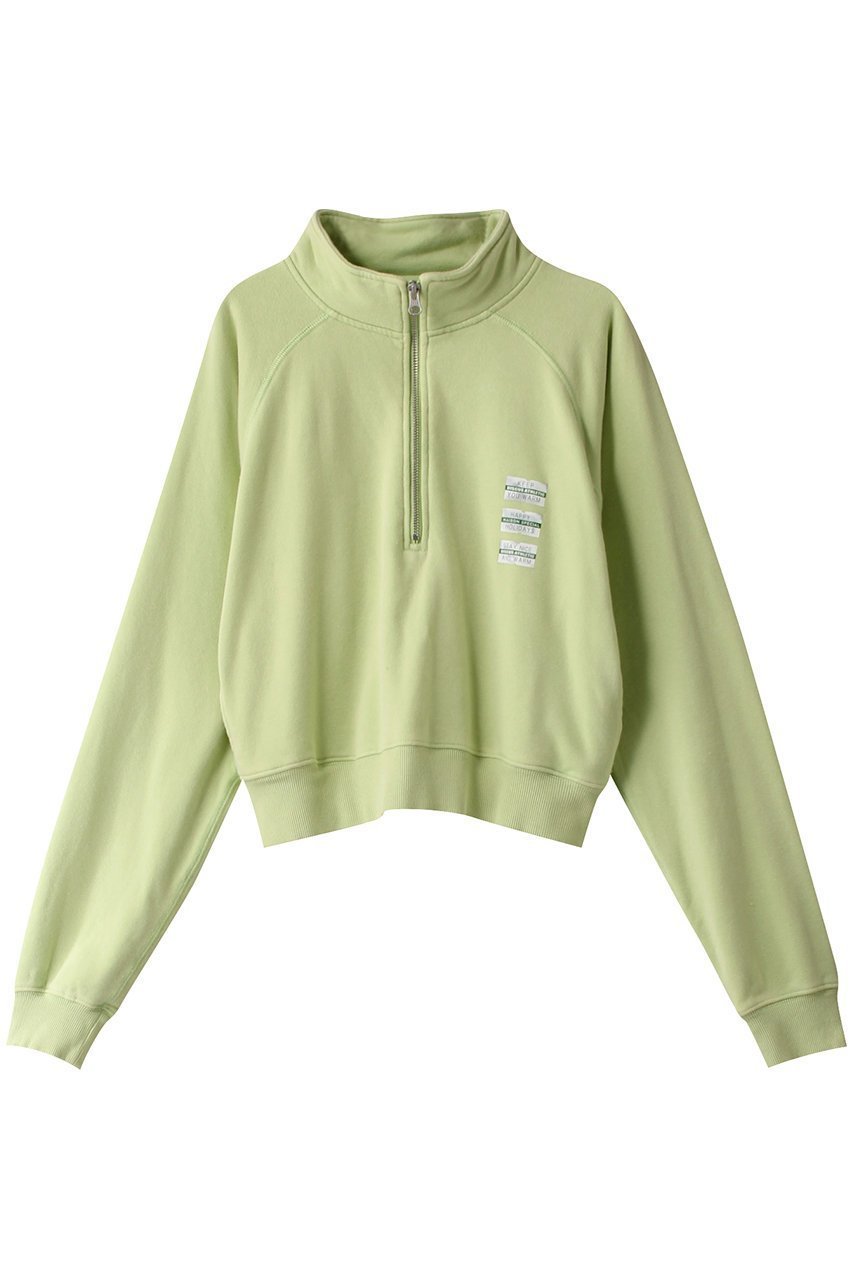 【メゾンスペシャル/MAISON SPECIAL】のDISCUS Collaboration Half Zip Sweatshirt/DISCUSコラボハーフジップスウェット インテリア・キッズ・メンズ・レディースファッション・服の通販 founy(ファニー) 　ファッション　Fashion　レディースファッション　Fashion for Women　トップス・カットソー　Cut & Sew Tops　シャツ・ブラウス・オフィスカジュアル　Elegant Blouses & Button-Ups　レディースパーカー・カジュアルフーディー　Casual Hoodies & Sweatshirts　ロングTシャツ・Tシャツ　Longline T-Shirts & Tees　スウェット・クルーネックトップス　Sweatshirts & Crewnecks / Relaxed Fit Sweat Tops　カットソー・ベーシックTシャツ　Cut-and-Sewn Tops / Stretch Tees & Basics　アメリカン　American Style　ヴィンテージ　Vintage Style　キャップ　Cap, Baseball Cap　グラフィック　Graphic, Graphic Design　ジャケット　Jacket, Outerwear　スポーツ　Sports, Activewear　セットアップ　Set-Up, Coordinated Outfit　タイトスカート　Pencil Skirt, Tight Skirt　おすすめ　Recommended / Our Picks　GRN(グリーン)|ID: prp329100004607639 ipo3291000000032898386