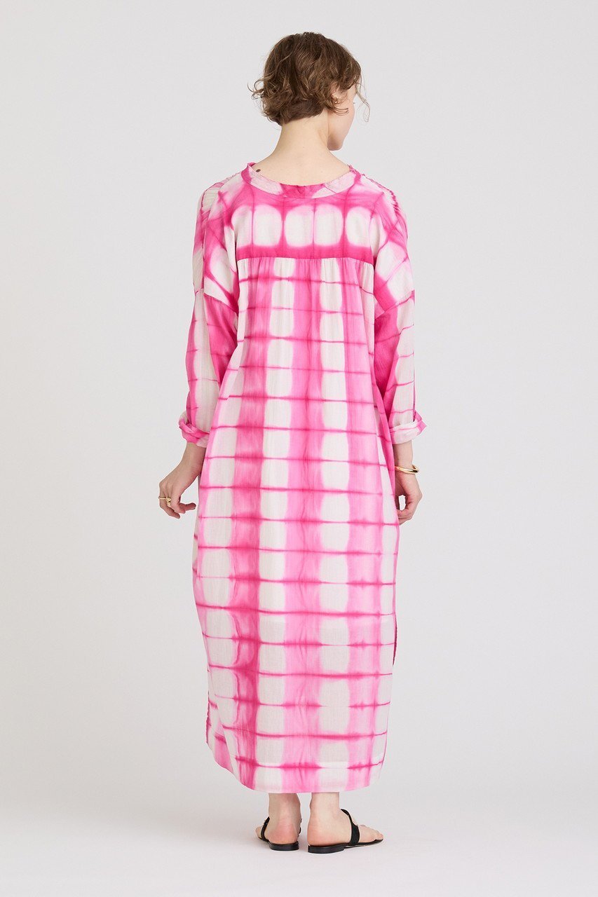 【ハウス オブ ロータス/HOUSE OF LOTUS】のクランプダイカフタンワンピース 人気、トレンドファッション・服の通販 founy(ファニー) 　ファッション　Fashion　レディースファッション　Fashion for Women　ワンピース　Dresses　チュニック　Tunic Tops & Dresses　おすすめ　Recommended / Our Picks　イエロー　Yellow　カラフル　Colorful Design　ギャザー　Gathered, Ruffled　グラデーション　Gradient, Ombre　スリット　Slit, Slit Detail　チュニック　Tunic, Long Top　夏　Summer　春　Spring　S/S・春夏　SS, Spring/Summer, Warm Season　長袖　Long Sleeve, Full Sleeve　other-5|ID: prp329100004607642 ipo3291000000032898455