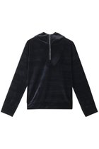 【ミズイロ インド/mizuiro ind】のvelour hooded P/O プルオーバー navy|ID: prp329100004607643 ipo3291000000032898450