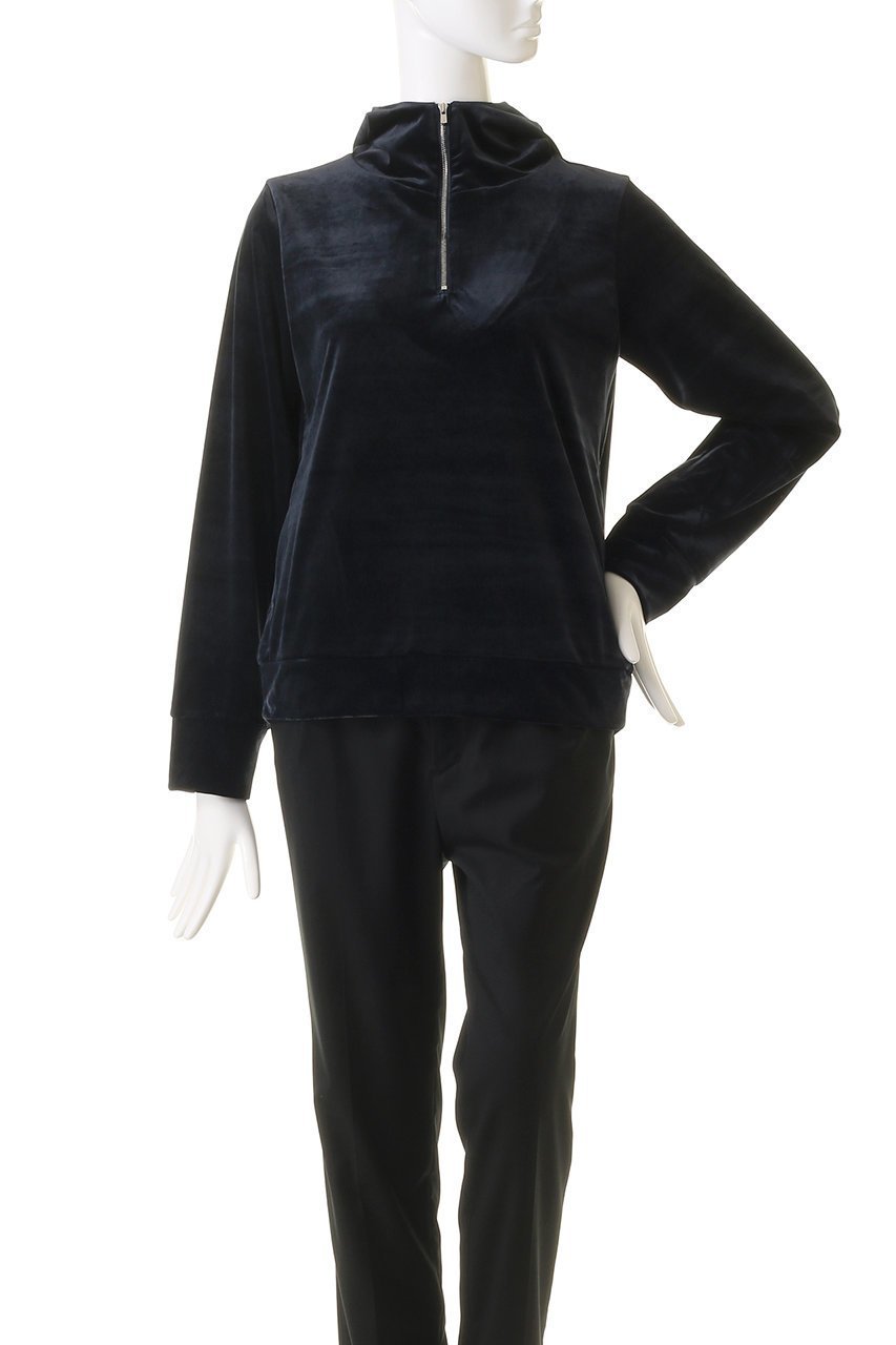 【ミズイロ インド/mizuiro ind】のvelour hooded P/O プルオーバー 人気、トレンドファッション・服の通販 founy(ファニー) 　ファッション　Fashion　レディースファッション　Fashion for Women　トップス・カットソー　Cut & Sew Tops　シャツ・ブラウス・オフィスカジュアル　Elegant Blouses & Button-Ups　ロングTシャツ・Tシャツ　Longline T-Shirts & Tees　カジュアルプルオーバー・ニットトップス　Pullovers & Knit Tops / Casual Pullovers　カットソー・ベーシックTシャツ　Cut-and-Sewn Tops / Stretch Tees & Basics　ベロアトップス　Velour Tops / Velvet-Look Items　おすすめ　Recommended / Our Picks　なめらか　Smooth, Silky Texture　コンパクト　Compact, Small Size　シンプル　Simple, Minimal　スリーブ　Sleeve, Long Sleeve / Short Sleeve　セットアップ　Set-Up, Coordinated Outfit　トレンド　Trend, Trending Now　ドレープ　Drape, Draping Fabric　ベロア　Velour, Soft Velvet　ロング　Long, Long-Length　other-2|ID: prp329100004607643 ipo3291000000032898456