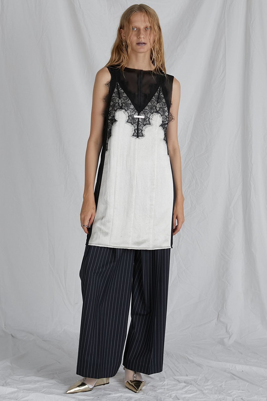 【プランク プロジェクト/PRANK PROJECT】のトロンプルイユサテンミニドレス / Trompe l oeil Satin Mini Dress 人気、トレンドファッション・服の通販 founy(ファニー)  ファッション Fashion レディースファッション Fashion for Women ワンピース Dresses フォーマル・パーティードレス・結婚式用ドレス Elegant & Casual Dresses チュニック Tunic Tops & Dresses おすすめ Recommended / Our Picks キャミソール Camisole, Spaghetti Strap Top サテン Satin, Glossy Fabric シアー Sheer, See-Through チュニック Tunic, Long Top ドレス Dress, One-Piece マニッシュ Mannish, Boyish エレガント 上品 Elegant 夏 Summer 春 Spring S/S・春夏 SS, Spring/Summer, Warm Season other-6|ID: prp329100004607647 ipo3291000000034422019