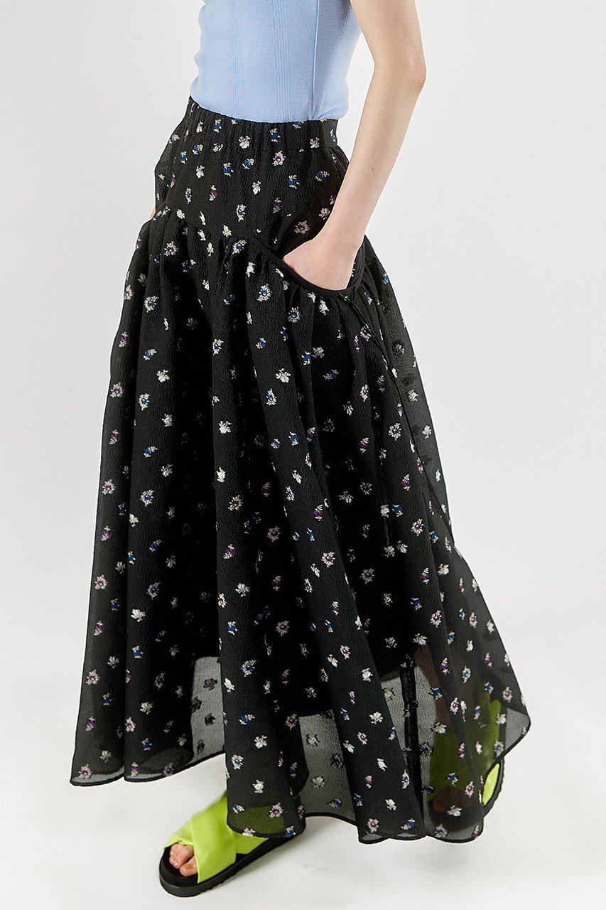 【メゾンスペシャル/MAISON SPECIAL】のFloral Pattern Jacquard Voluminous Skirt/フラワージャガードボリュームスカート 人気、トレンドファッション・服の通販 founy(ファニー) ファッション Fashion レディースファッション Fashion for Women スカート Skirts ロングスカート Long Skirts / Maxi & Midi Skirts おすすめ Recommended / Our Picks ガーリー Girly, Feminine Style シアー Sheer, See-Through スニーカー Sneakers, Trainers セットアップ Set-Up, Coordinated Outfit マキシ Maxi, Full Length リボン Ribbon, Bow ロング Long, Long-Length other-3|ID: prp329100004607648 ipo3291000000035279020