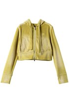 【メゾンスペシャル/MAISON SPECIAL】のBlast Velor Short Length Hoodie/ブラストベロアショートフーディ LIME(ライム)|ID: prp329100004607653 ipo3291000000034909227