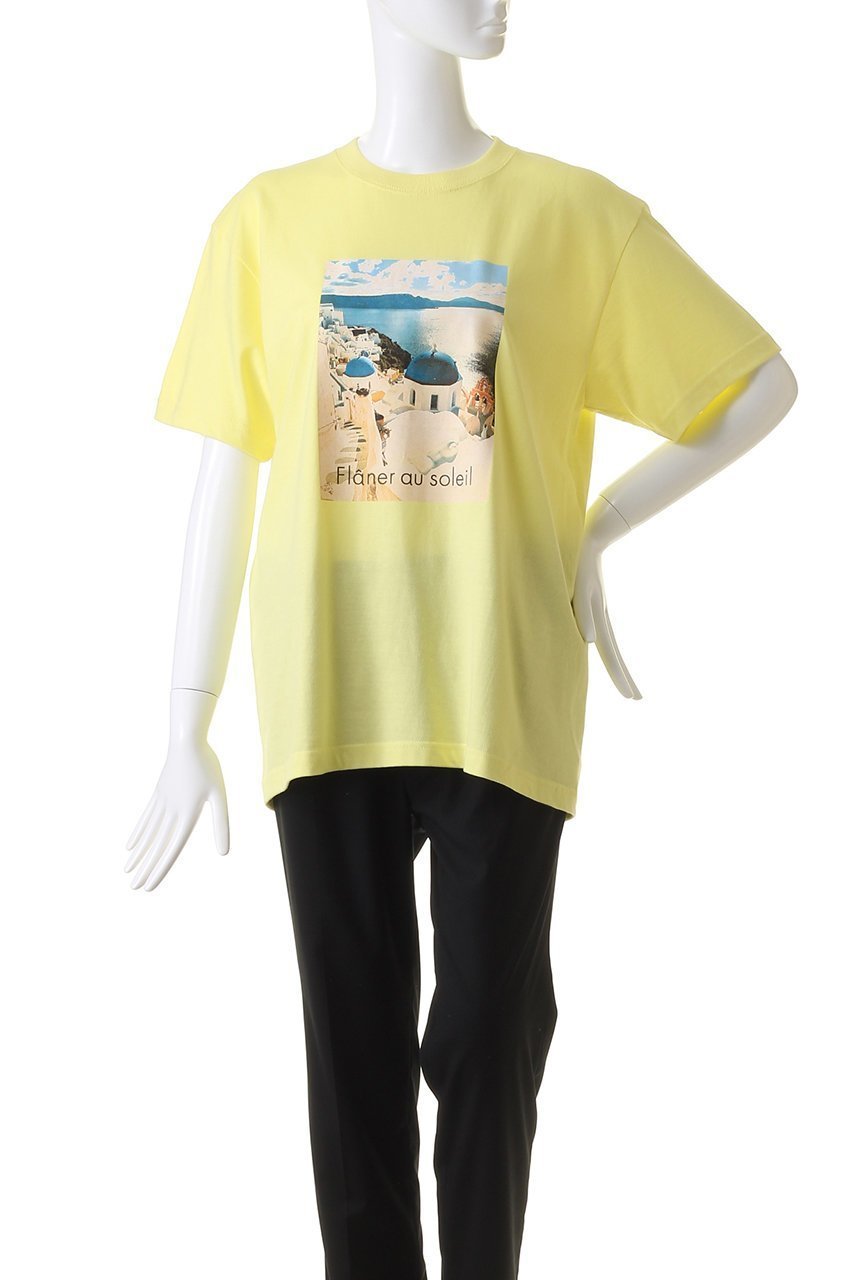【ハウス オブ ロータス/HOUSE OF LOTUS】のFLANER AU SOLEIL Tシャツ 人気、トレンドファッション・服の通販 founy(ファニー) 　ファッション　Fashion　レディースファッション　Fashion for Women　トップス・カットソー　Cut & Sew Tops　シャツ・ブラウス・オフィスカジュアル　Elegant Blouses & Button-Ups　ロングTシャツ・Tシャツ　Longline T-Shirts & Tees　カットソー・ベーシックTシャツ　Cut-and-Sewn Tops / Stretch Tees & Basics　ショート　Short, Short Length　スリーブ　Sleeve, Long Sleeve / Short Sleeve　プリント　Print, Printed Pattern　other-2|ID: prp329100004607655 ipo3291000000032898735