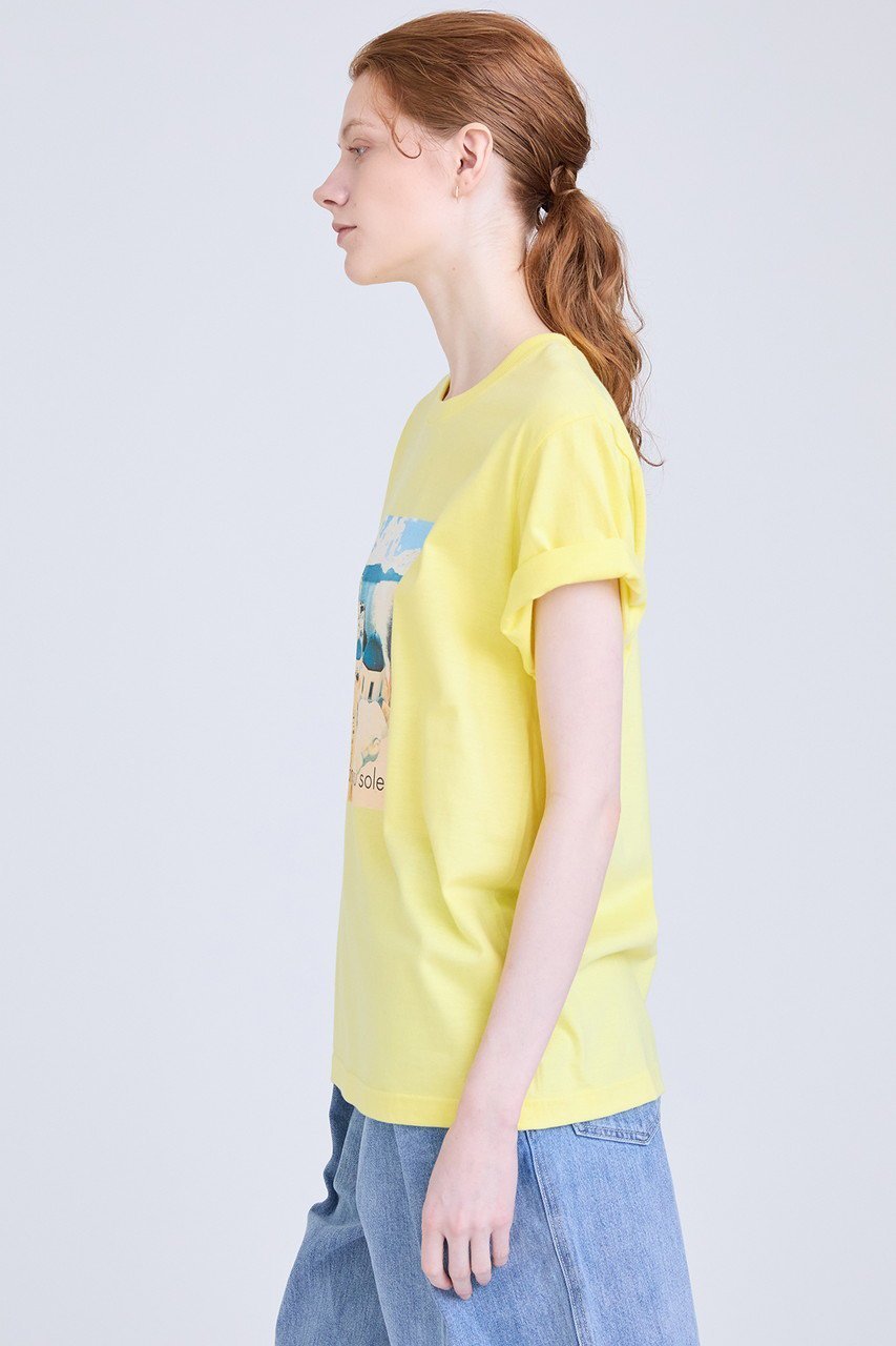 【ハウス オブ ロータス/HOUSE OF LOTUS】のFLANER AU SOLEIL Tシャツ 人気、トレンドファッション・服の通販 founy(ファニー) 　ファッション　Fashion　レディースファッション　Fashion for Women　トップス・カットソー　Cut & Sew Tops　シャツ・ブラウス・オフィスカジュアル　Elegant Blouses & Button-Ups　ロングTシャツ・Tシャツ　Longline T-Shirts & Tees　カットソー・ベーシックTシャツ　Cut-and-Sewn Tops / Stretch Tees & Basics　ショート　Short, Short Length　スリーブ　Sleeve, Long Sleeve / Short Sleeve　プリント　Print, Printed Pattern　other-6|ID: prp329100004607655 ipo3291000000032898752