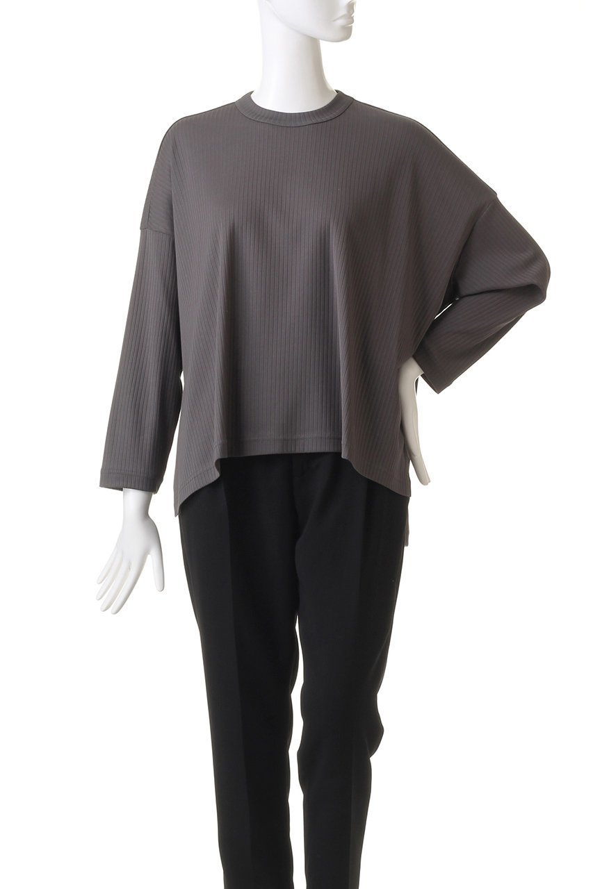 【ミズイロ インド/mizuiro ind】のcrew neck wide T Tシャツ 人気、トレンドファッション・服の通販 founy(ファニー) 　ファッション　Fashion　レディースファッション　Fashion for Women　トップス・カットソー　Cut & Sew Tops　シャツ・ブラウス・オフィスカジュアル　Elegant Blouses & Button-Ups　ロングTシャツ・Tシャツ　Longline T-Shirts & Tees　カットソー・ベーシックTシャツ　Cut-and-Sewn Tops / Stretch Tees & Basics　シンプル　Simple, Minimal　スリット　Slit, Slit Detail　スリーブ　Sleeve, Long Sleeve / Short Sleeve　ロング　Long, Long-Length　長袖　Long Sleeve, Full Sleeve　other-2|ID: prp329100004607663 ipo3291000000032899134