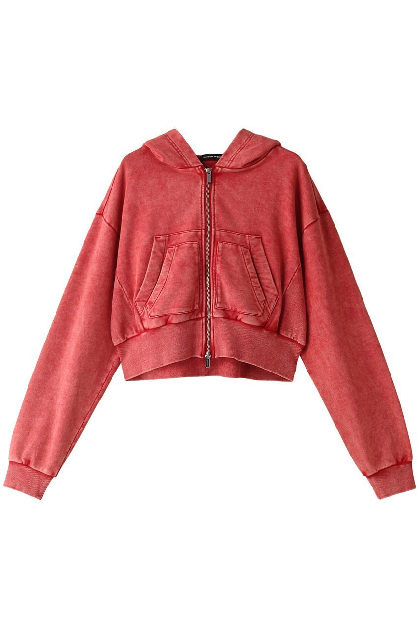 【メゾンスペシャル/MAISON SPECIAL】のDouble Pocket Short Hoodie/ダブルポケットショートフーディ インテリア・キッズ・メンズ・レディースファッション・服の通販 founy(ファニー) 　ファッション　Fashion　レディースファッション　Fashion for Women　トップス・カットソー　Cut & Sew Tops　シャツ・ブラウス・オフィスカジュアル　Elegant Blouses & Button-Ups　レディースパーカー・カジュアルフーディー　Casual Hoodies & Sweatshirts　ロングTシャツ・Tシャツ　Longline T-Shirts & Tees　スウェット・クルーネックトップス　Sweatshirts & Crewnecks / Relaxed Fit Sweat Tops　カットソー・ベーシックTシャツ　Cut-and-Sewn Tops / Stretch Tees & Basics　コンパクト　Compact, Small Size　ショート　Short, Short Length　ストレッチ　Stretch, Stretchy Fabric　バランス　Balance, Style Balance　ポケット　Pocket, Pocket Detail　羽織　Haori, Light Jacket　RED(レッド)|ID: prp329100004607667 ipo3291000000032899193