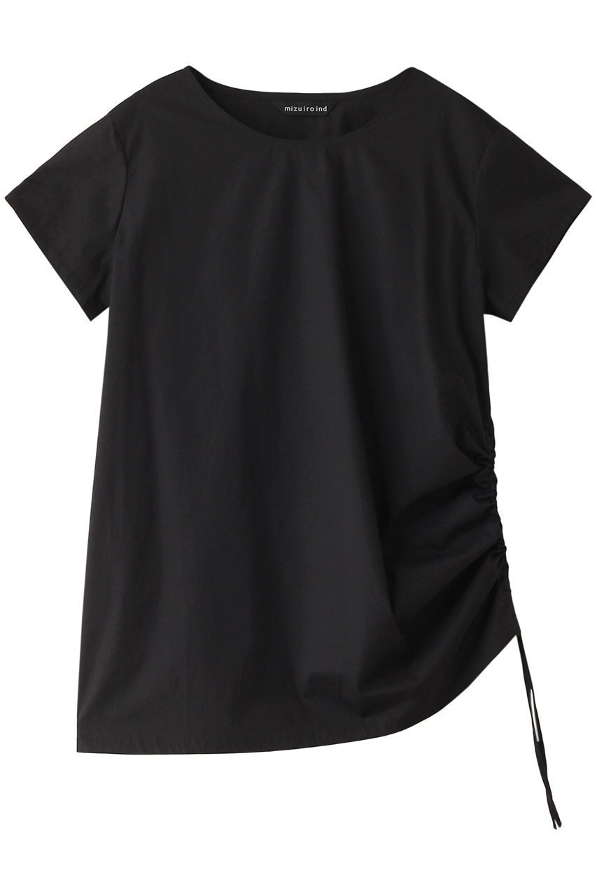【ミズイロ インド/mizuiro ind】のcrew neck drawstring tunic チュニック インテリア・キッズ・メンズ・レディースファッション・服の通販 founy(ファニー) 　ファッション　Fashion　レディースファッション　Fashion for Women　ワンピース　Dresses　チュニック　Tunic Tops & Dresses　チュニック　Tunic, Long Top　ボトム　Bottoms, Lower Wear　リラックス　Relax, Relaxed Fit　エレガント 上品　Elegant　black|ID: prp329100004607669 ipo3291000000032899247