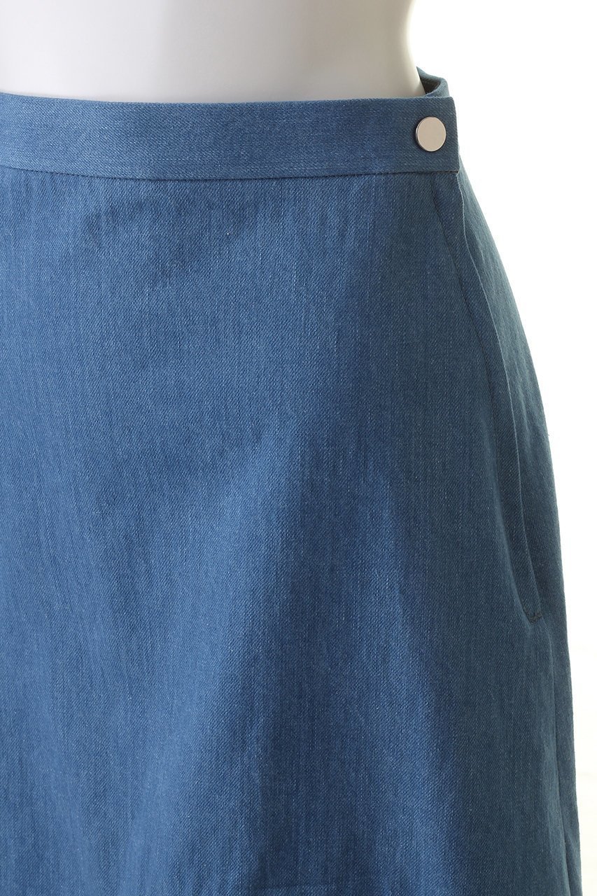 【デザイン ワークス/DESIGN WORKS】のデニムフレアスカート 人気、トレンドファッション・服の通販 founy(ファニー) 　ファッション　Fashion　レディースファッション　Fashion for Women　スカート　Skirts　Aライン・フレアスカート　A-Line & Flared Skirts　ロングスカート　Long Skirts / Maxi & Midi Skirts　アシンメトリー　Asymmetrical Style　デニム　Denim, Jeans Material　フェミニン　Feminine, Girly　ヘムライン　Hemline, Bottom Cut　ロング　Long, Long-Length　定番　Standard, Basic Item　日本製　Made In Japan　other-5|ID: prp329100004607670 ipo3291000000032899271