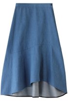 【デザイン ワークス/DESIGN WORKS】のデニムフレアスカート ブルー|ID: prp329100004607670 ipo3291000000034958384