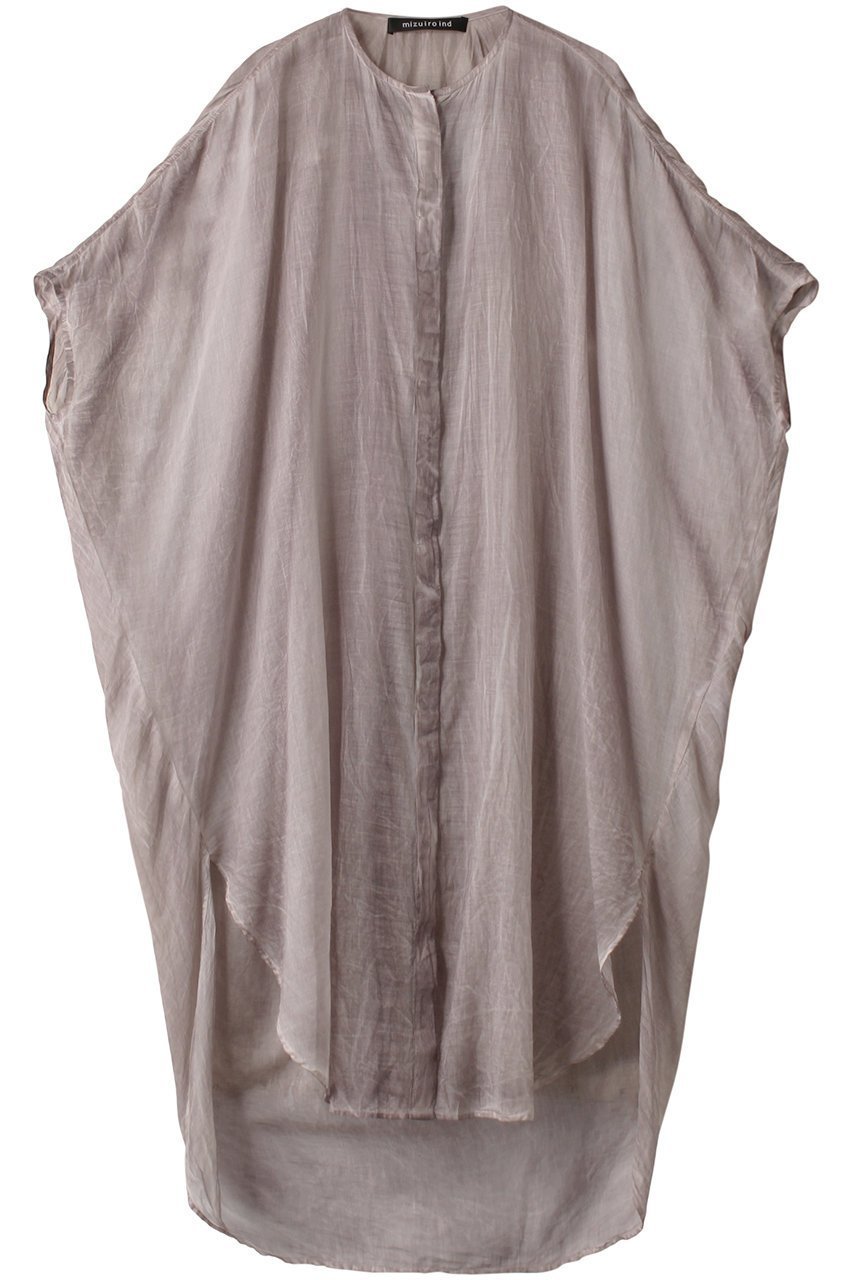 【ミズイロ インド/mizuiro ind】のpigmented die back gather OP ワンピース 人気、トレンドファッション・服の通販 founy(ファニー) 　ファッション　Fashion　レディースファッション　Fashion for Women　ワンピース　Dresses　チュニック　Tunic Tops & Dresses　おすすめ　Recommended / Our Picks　エアリー　Airy Texture　ギャザー　Gathered, Ruffled　シアー　Sheer, See-Through　チュニック　Tunic, Long Top　夏　Summer　 other-1|ID: prp329100004607671 ipo3291000000032899269