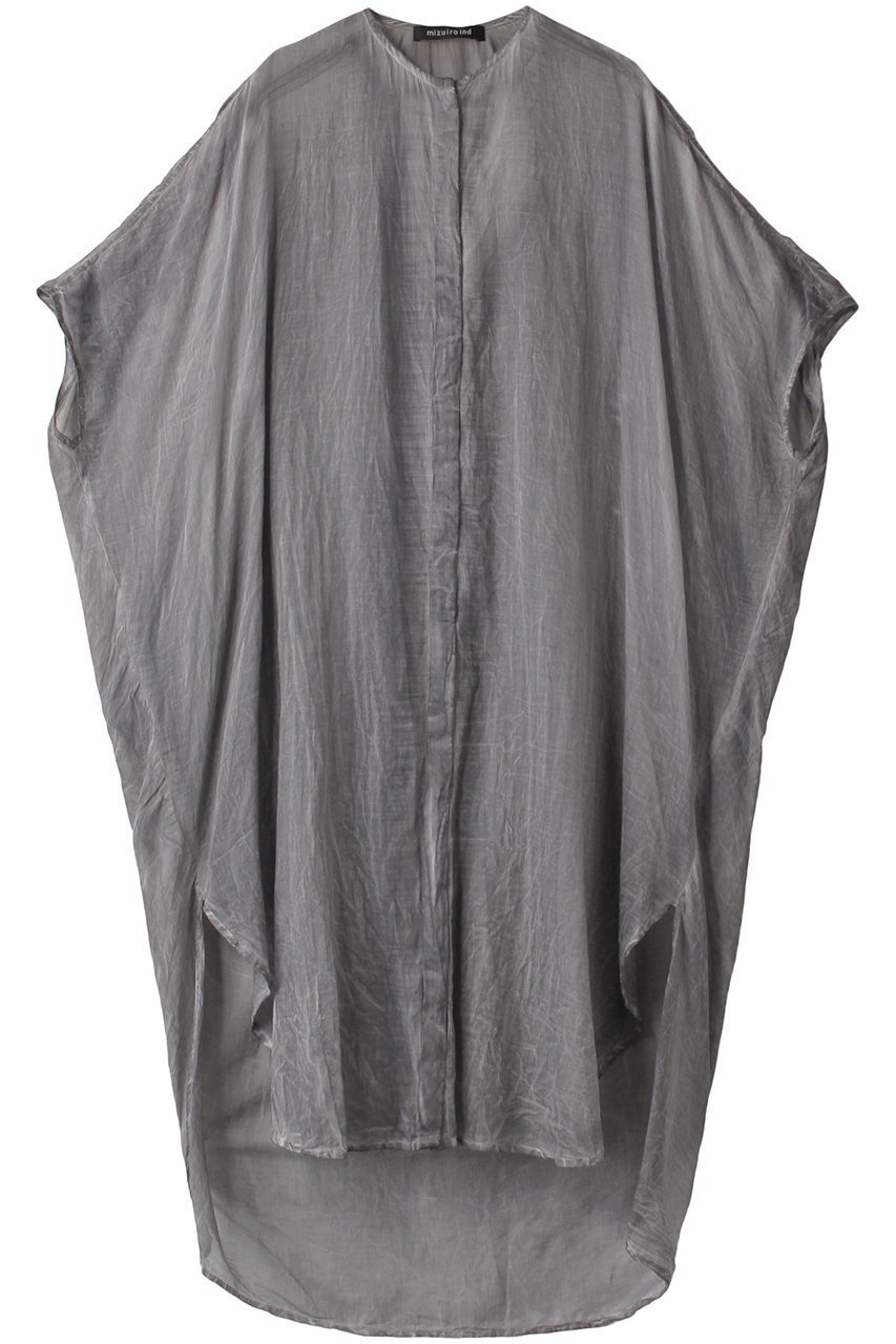 【ミズイロ インド/mizuiro ind】のpigmented die back gather OP ワンピース インテリア・キッズ・メンズ・レディースファッション・服の通販 founy(ファニー) 　ファッション　Fashion　レディースファッション　Fashion for Women　ワンピース　Dresses　チュニック　Tunic Tops & Dresses　おすすめ　Recommended / Our Picks　エアリー　Airy Texture　ギャザー　Gathered, Ruffled　シアー　Sheer, See-Through　チュニック　Tunic, Long Top　夏　Summer　gray|ID: prp329100004607671 ipo3291000000032899273