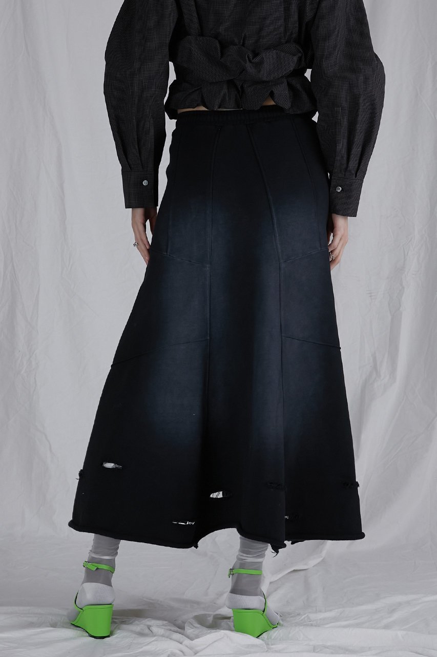 【プランク プロジェクト/PRANK PROJECT】のスウェットマキシスカート / Sweatshirt Maxi Skirt 人気、トレンドファッション・服の通販 founy(ファニー) ファッション Fashion レディースファッション Fashion for Women スカート Skirts ロングスカート Long Skirts / Maxi & Midi Skirts スウェット / スエット Sweatshirt, Sweatwear ダメージ Distressed, Destroyed フレア Flare, Flared フロント Front, Front Design マキシ Maxi, Full Length ロング Long, Long-Length other-7|ID: prp329100004607678 ipo3291000000034423805